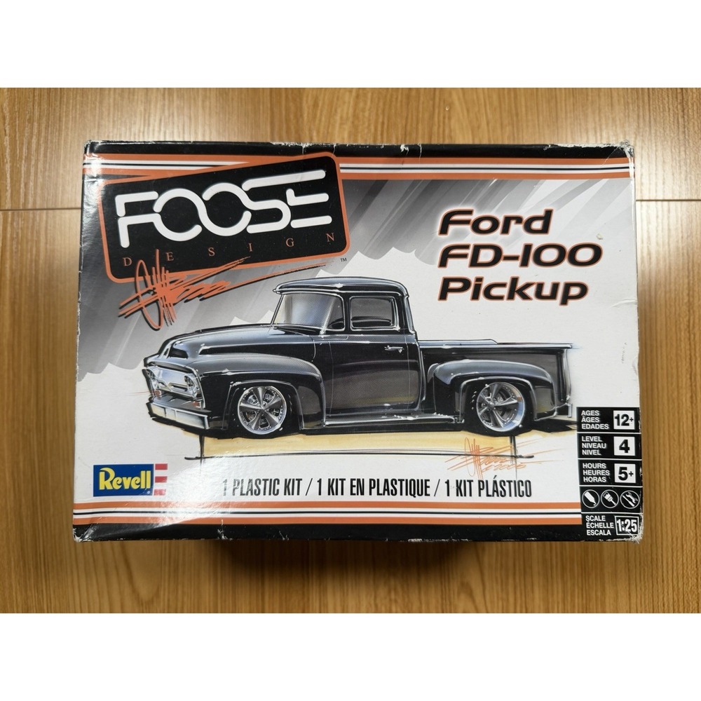 Revell Foose Ford FD-100 Pickup 1:25 Model Kit #85-4426 Partially Started